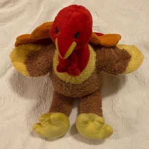 Build A Bear Tom Turkey with Pilgrim Hat in good condition